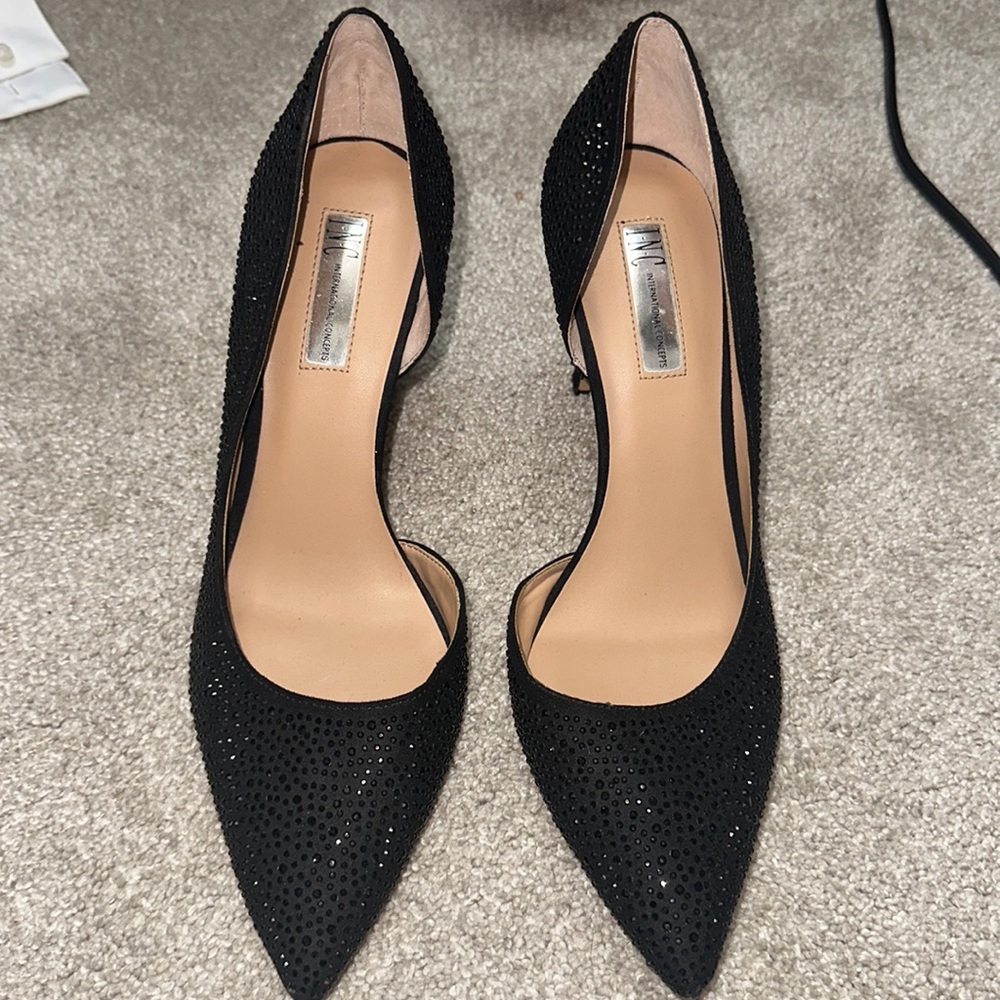 Black Studded INC Heels